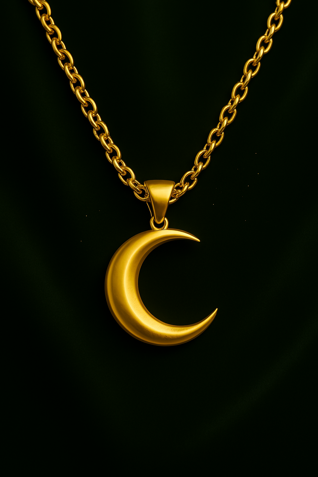 Collier Lune Dorée ∞ Intuition & Magie