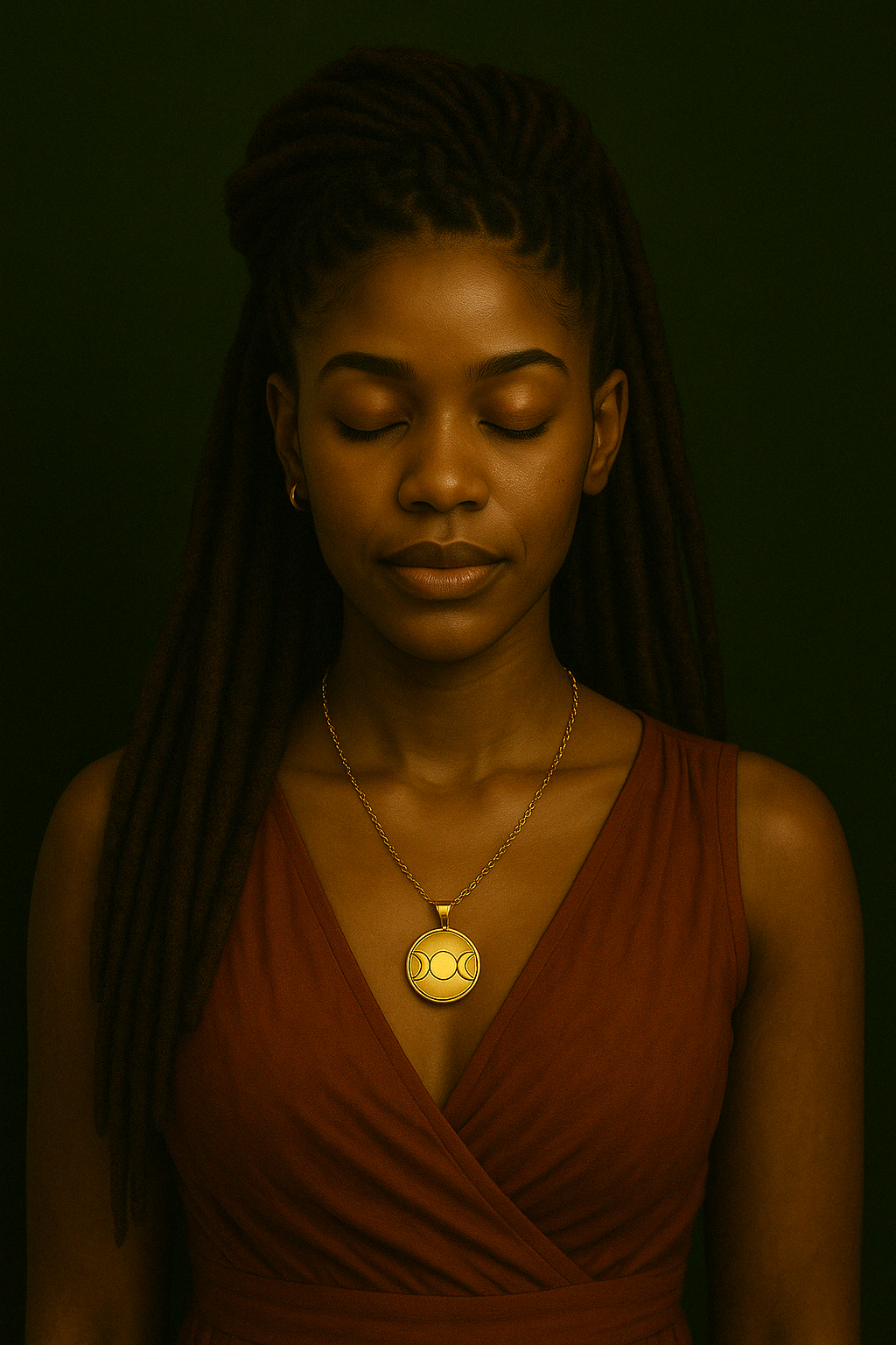 🌙 Collier “Lune & Cycle” — Le Rituel du Féminin