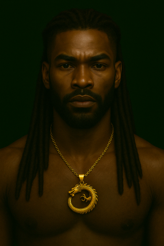 🔥 Collier DRAGON ∞ Flamme du Guerrier