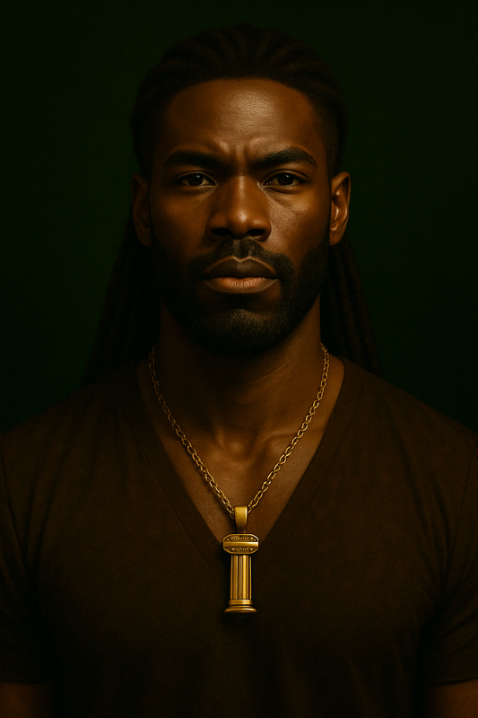 🏛️ Collier PILLAR COURAGE ∞ Force Inébranlable