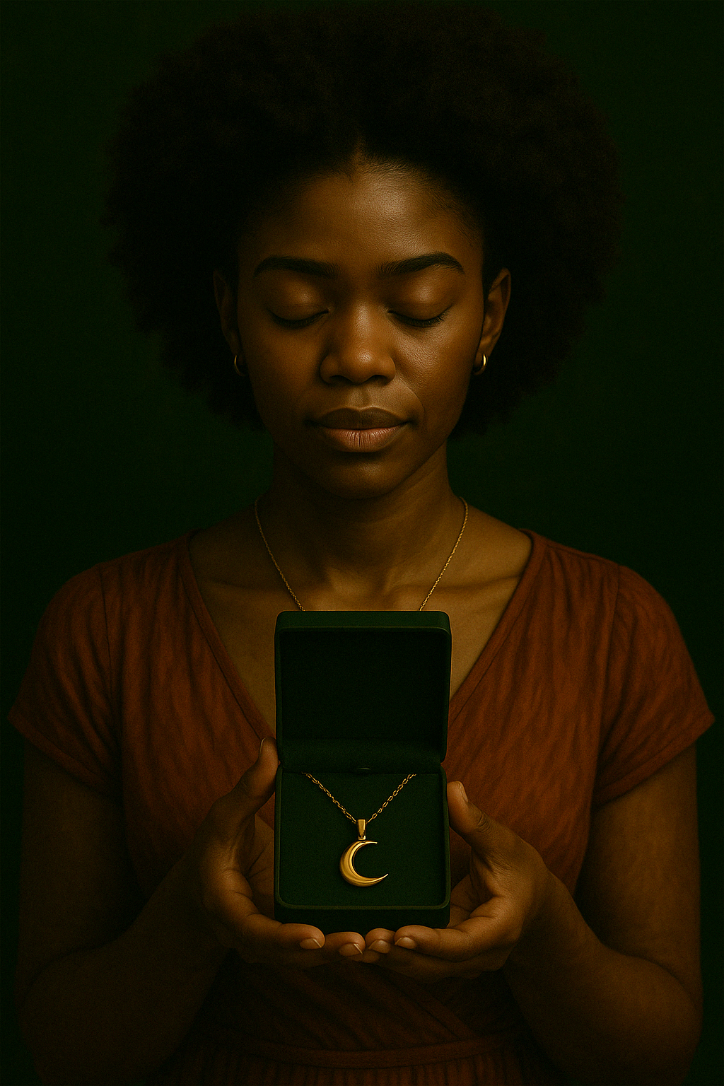 Collier Lune Dorée ∞ Intuition & Magie