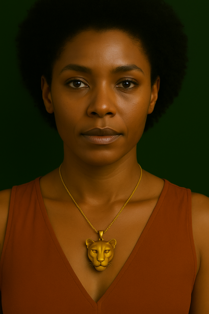 🐆 "Âme de Panthère" —  Collier Totem de Puissance Silencieuse